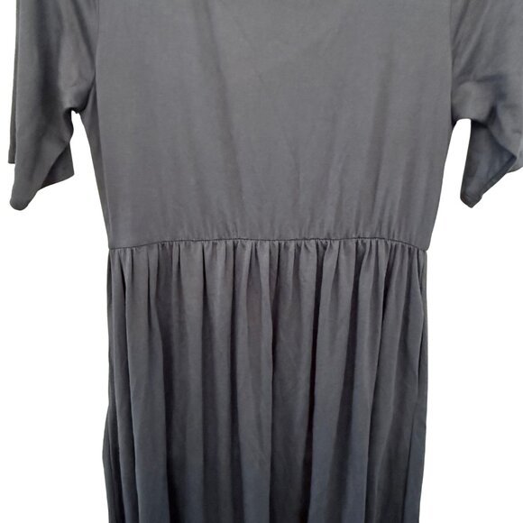 Zenana Outfitters Pullover Midi Gray Dress -‎ Size Large - Picture 3 of 8
